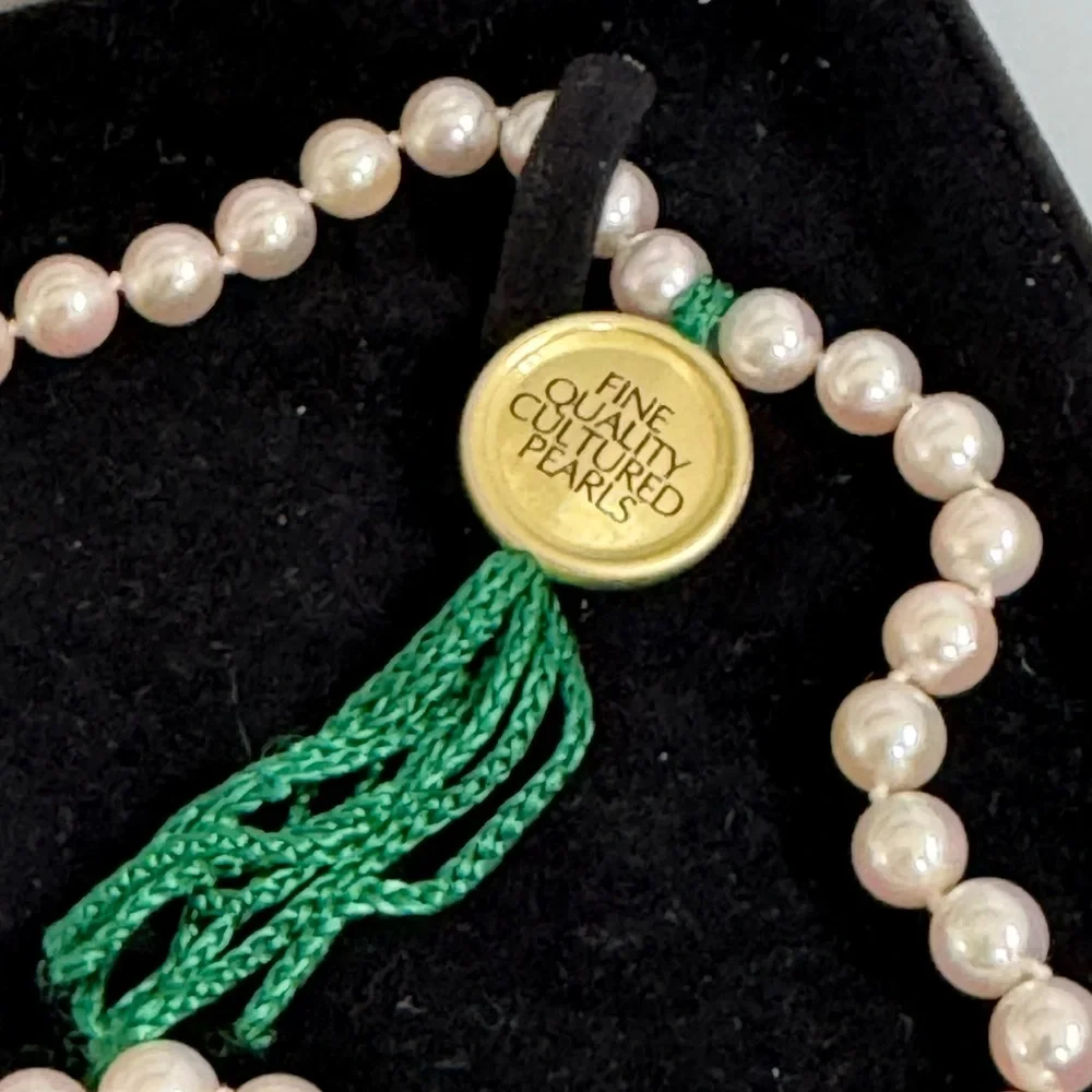 YAMAMOTO PEARL 14k real solid gold necklace
